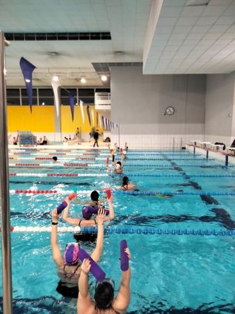 leçon de natation à Ajaccio, Corse