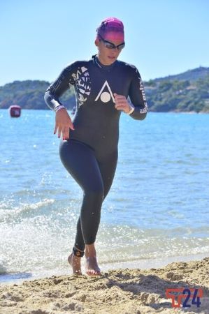 leçon de natation à Ajaccio, Corse